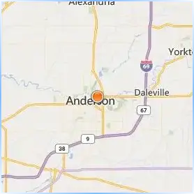 Anderson University Indiana Location Map