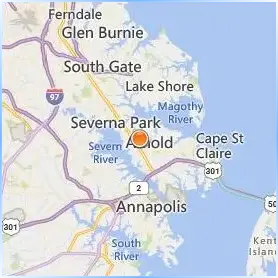 Anne Arundel Community College Location Map