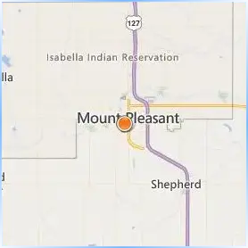 Central Michigan University Location Map