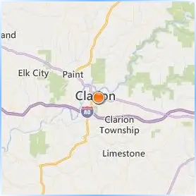 Clarion University of Pennsylvania Location Map Clarion University of Pennsylvania Location Map