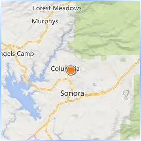 Columbia College Sonora Location Map Columbia College Sonora Location Map