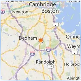 Curry College Location Map