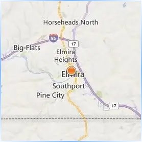 Elmira College Location Map Elmira College Location Map