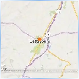 Gettysburg College Location Map Gettysburg College Location Map