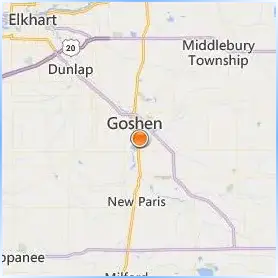 Goshen College Location Map