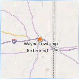 Indiana University East Location Map