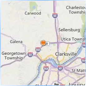 Indiana University Southeast Location Map