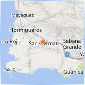 Inter American University of Puerto Rico San German Location Map