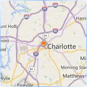 Johnson & Wales University Charlotte Location Map