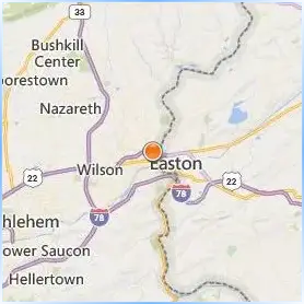 Lafayette College Location Map Lafayette College Location Map