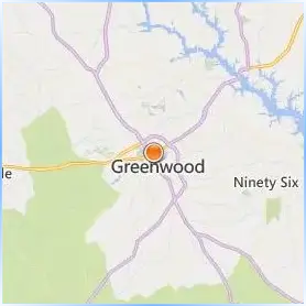 Lander University Location Map