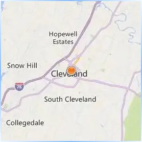 Lee University Location Map