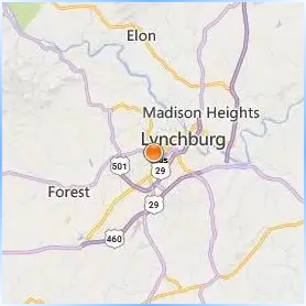 University of Lynchburg Location Map University of Lynchburg Location Map