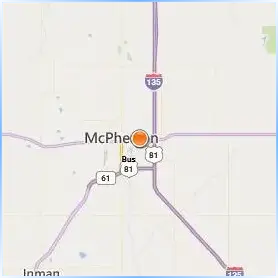 McPherson College Location Map McPherson College Location Map
