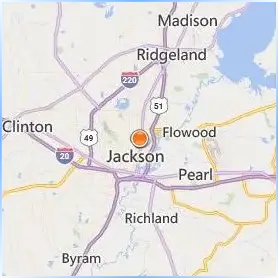 Millsaps College Location Map