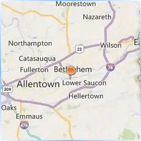 Moravian University Location Map Moravian University Location Map