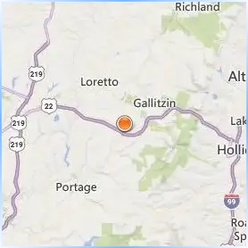 Mount Aloysius College Location Map