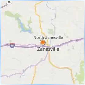 Ohio University Zanesville Location Map Ohio University Zanesville Location Map