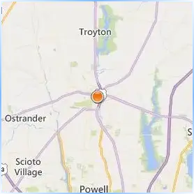Ohio Wesleyan University Location Map