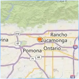 Pomona College Location Map Pomona College Location Map