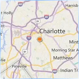 Queens University of Charlotte Location Map