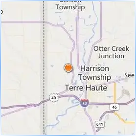 Saint Mary of the Woods College Location Map
