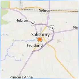 Salisbury University Location Map Salisbury University Location Map