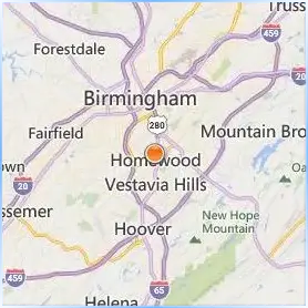 Samford University Location Map Samford University Location Map