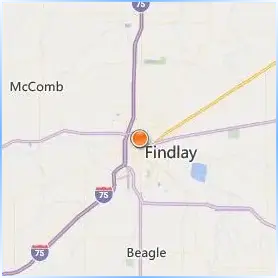 The University of Findlay Location Map The University of Findlay Location Map
