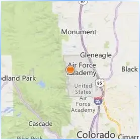 United States Air Force Academy Location Map