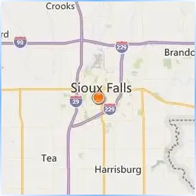 University of Sioux Falls Location Map University of Sioux Falls Location Map