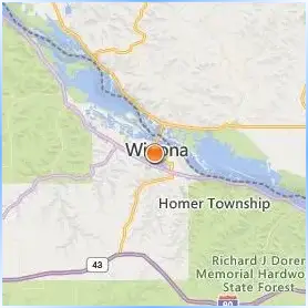 Winona State University Location Map Winona State University Location Map